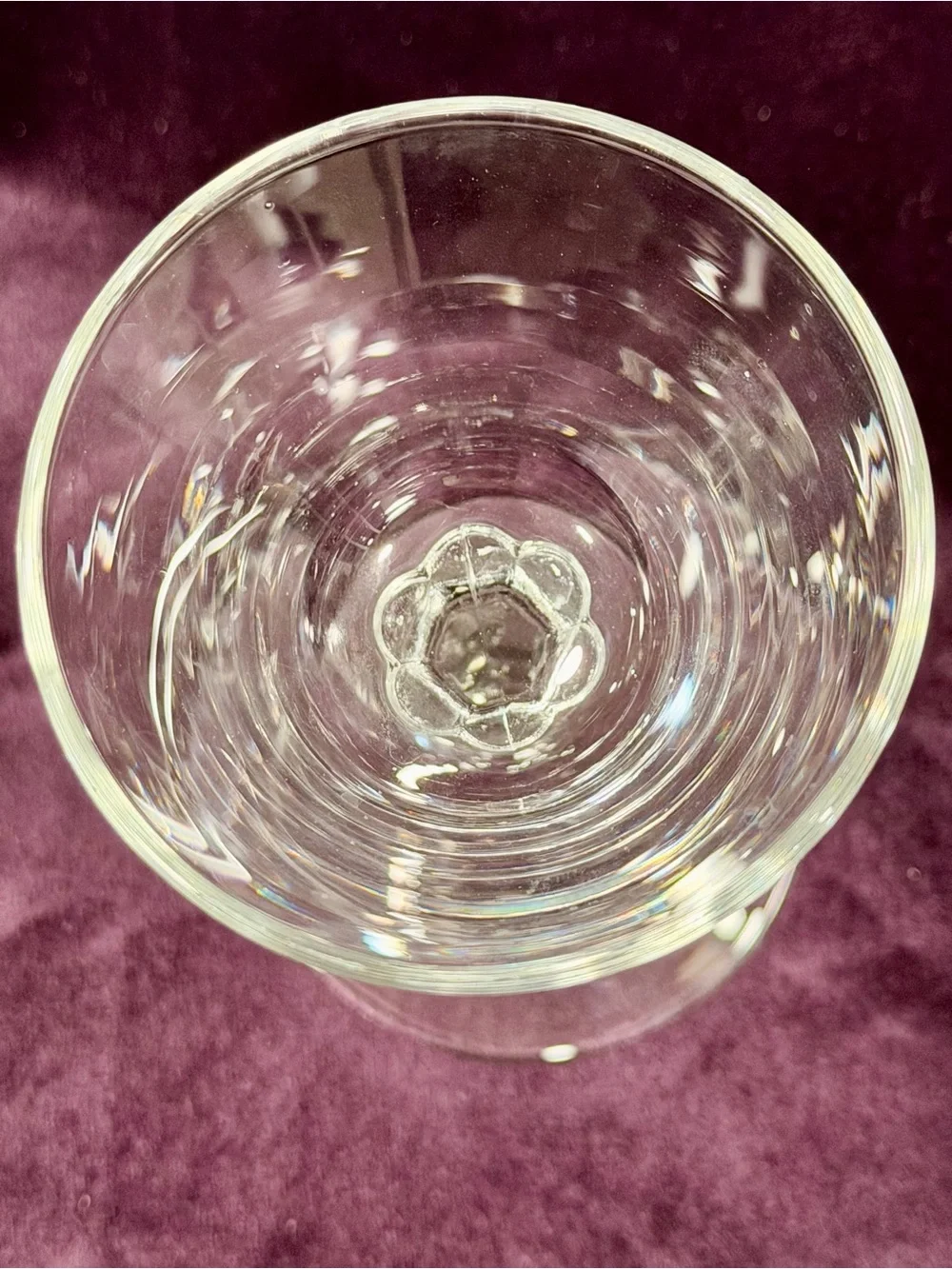 Vintage Libbey 3001 Faceted Stem Cocktail Glasses Pair